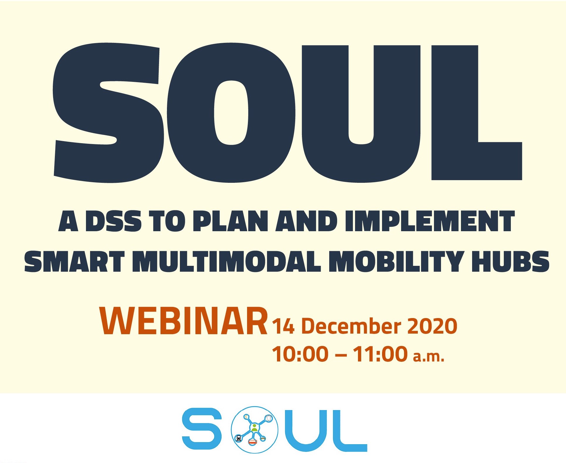 Webinar "SOUL: un DSS per progettare e realizzare Smart Multimodal Mobility Hubs"