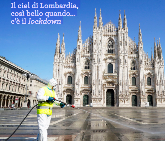 Pubblicati i risultati di due studi sulla riduzione dei livelli di inquinamento atmosferico a Milano durante il lockdown