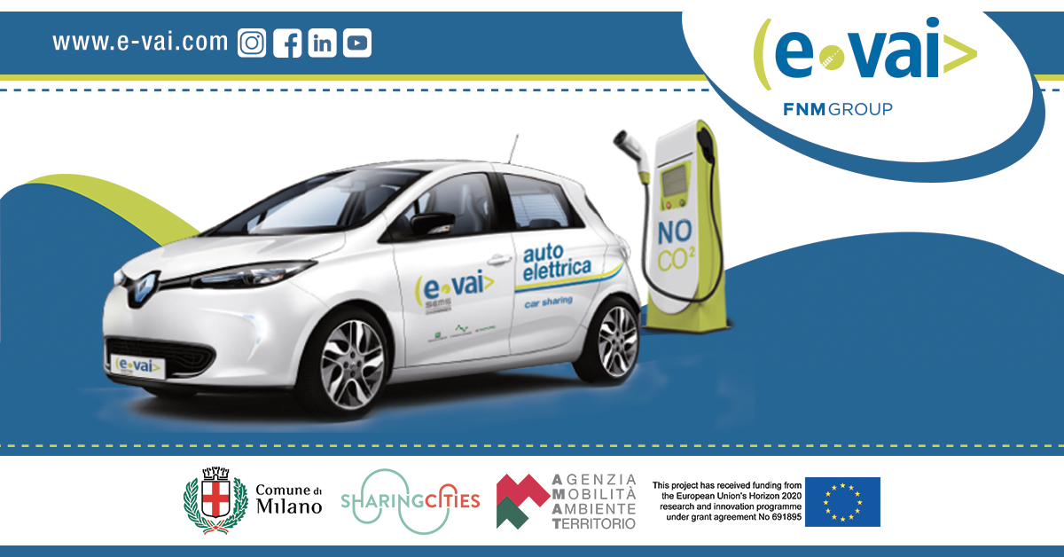 E-Vai: il car sharing elettrico ad uso esclusivo del condominio Bacchiglione di Milano